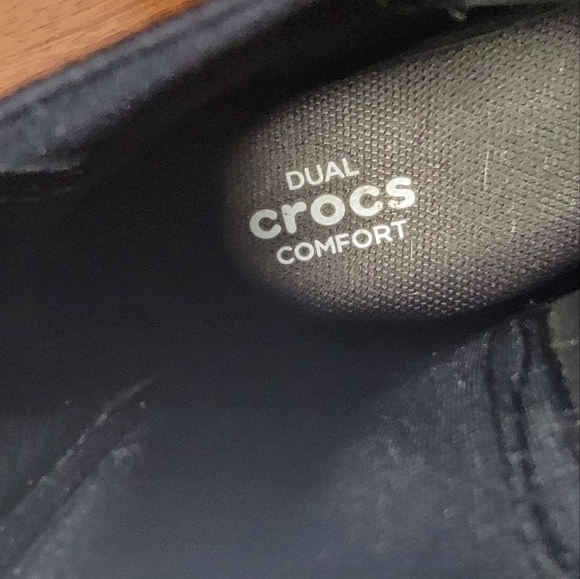 CROCS Black Rain Boots Pull on Chelsea Boot Waterproof Size Women's 4 - Picture 13 of 14